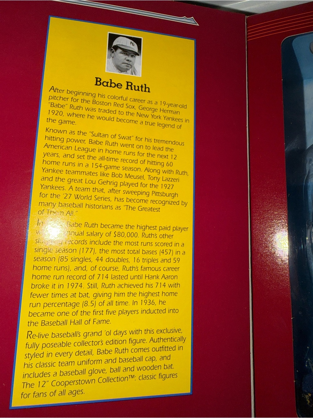 Cooperstown Collection Babe Ruth Figure - Picture 3 of 7